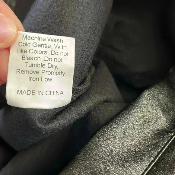 EUC Princess Polly Black High Waisted Encore Straight Leg Faux Leather Pants 6 - Picture 11 of 12